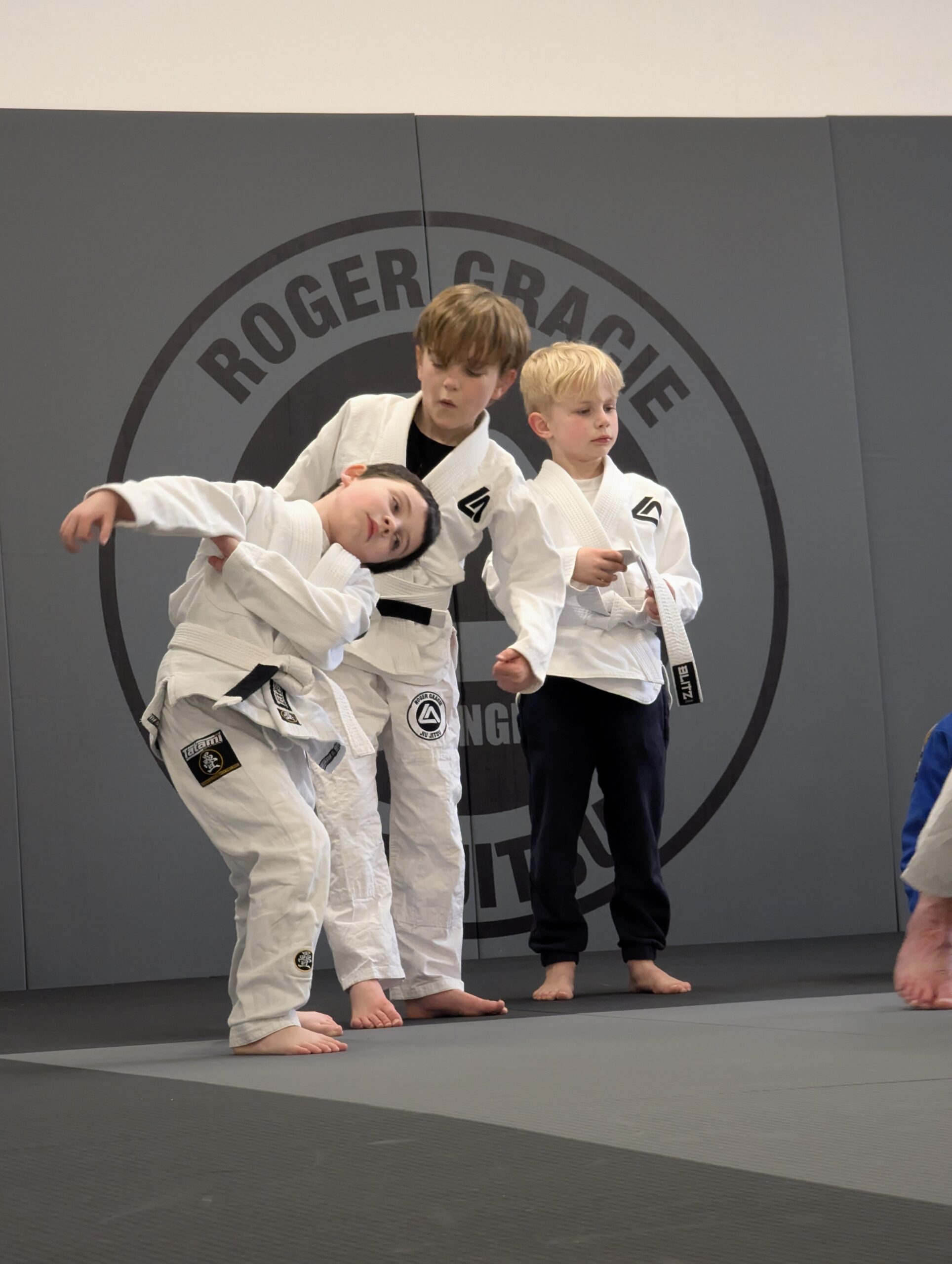 Children training Brazilian Jiu-Jitsu at RGA Buckingham